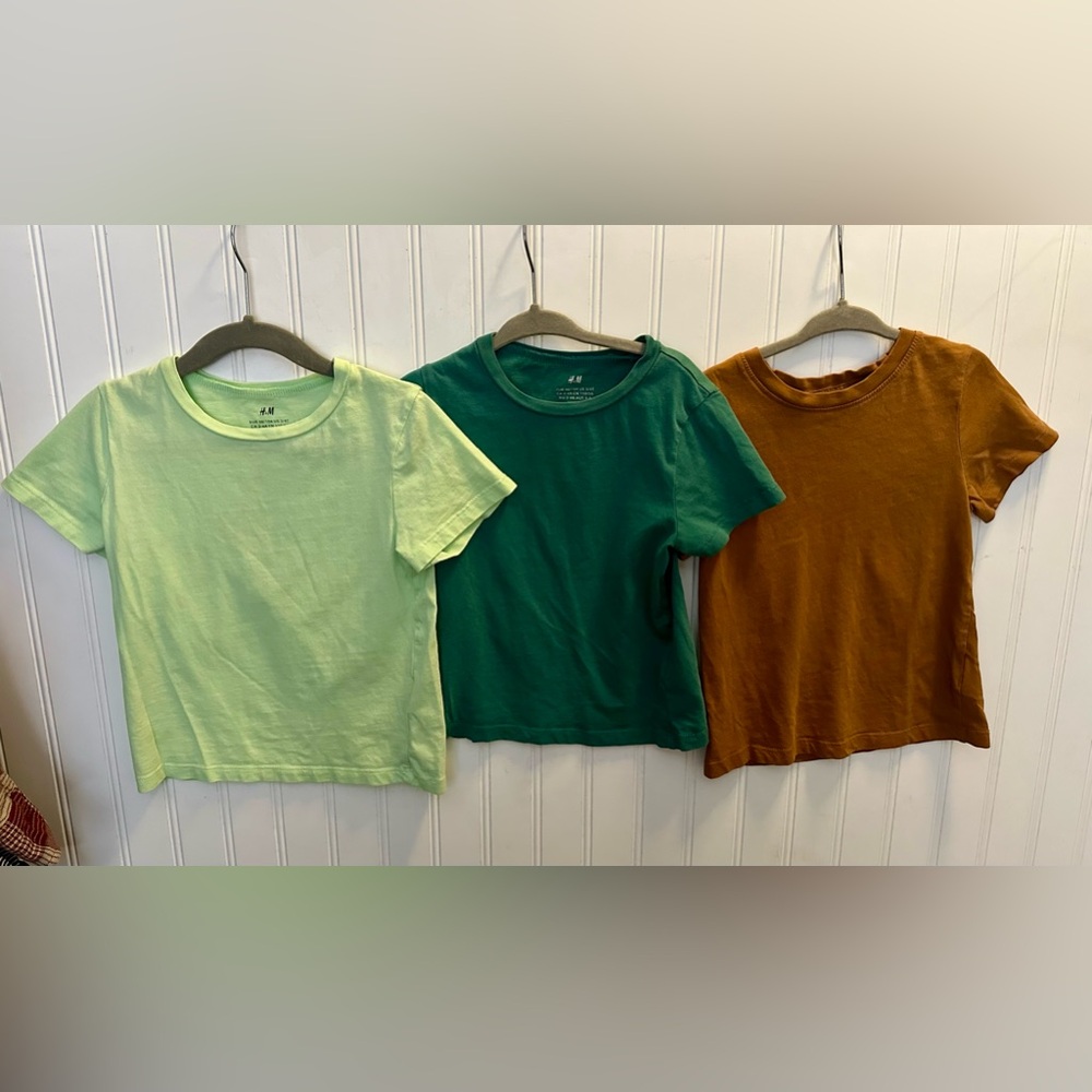 9 3T H&M tees, 3 long sleeve & 6 short sleeve
